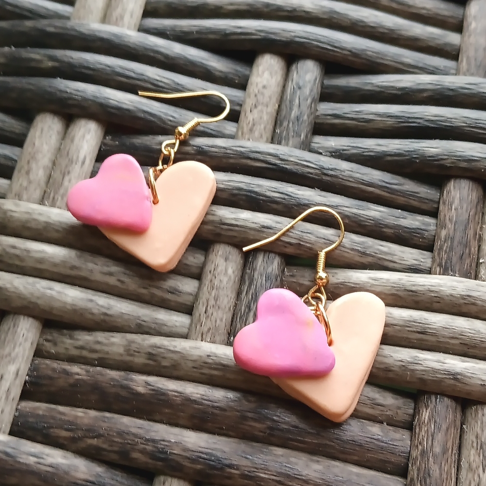 Heart-to-heart earrings